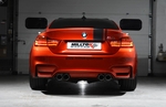 This is Milltek Sport's own BMW M4 Coupe fitted with their stainless steel cat-back performance exhaust system - showing the Cerakote Black tip option. 1409
